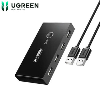 Thiết bị chia sẻ 4 cổng USB cho 2 máy tính Ugreen 30767 US216, USB 3.0 tốc độ 5Gbps