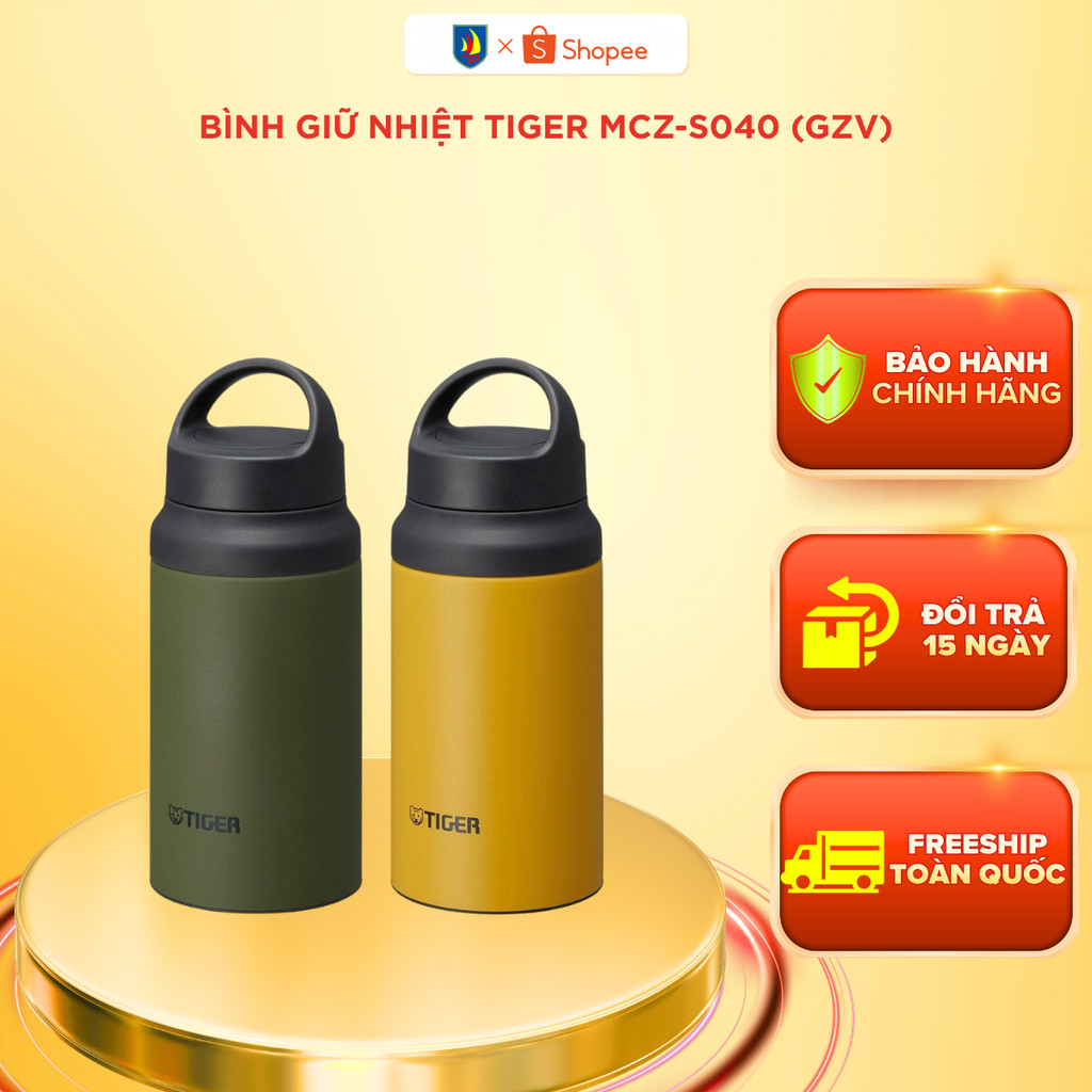 Bình giữ nhiệt Tiger MCZ-S040 400ml Lưỡng tính Giữ nóng lạnh lâu Nhỏ gọn Tiện lợi Chính hãng
