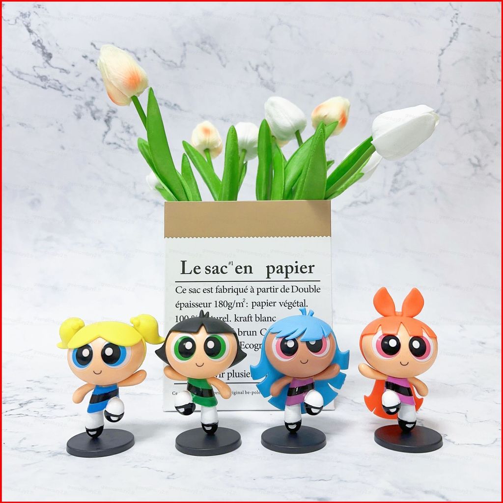 GC The Powerpuff Girls Blossom Bubbles Buttercup Bliss Bộ sưu tập trang trí hình hành động
