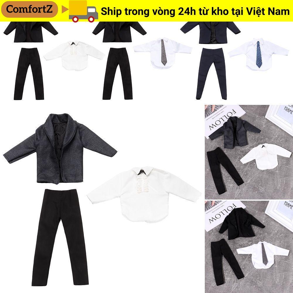 COMFORTZ 11 Bộ Đồ Thường Ngày Quần Áo Sơ Mi, Đẹp Trai Mặc Hàng Ngày 1 / 6 Quần Áo Búp Bê Nam, 6 Phon