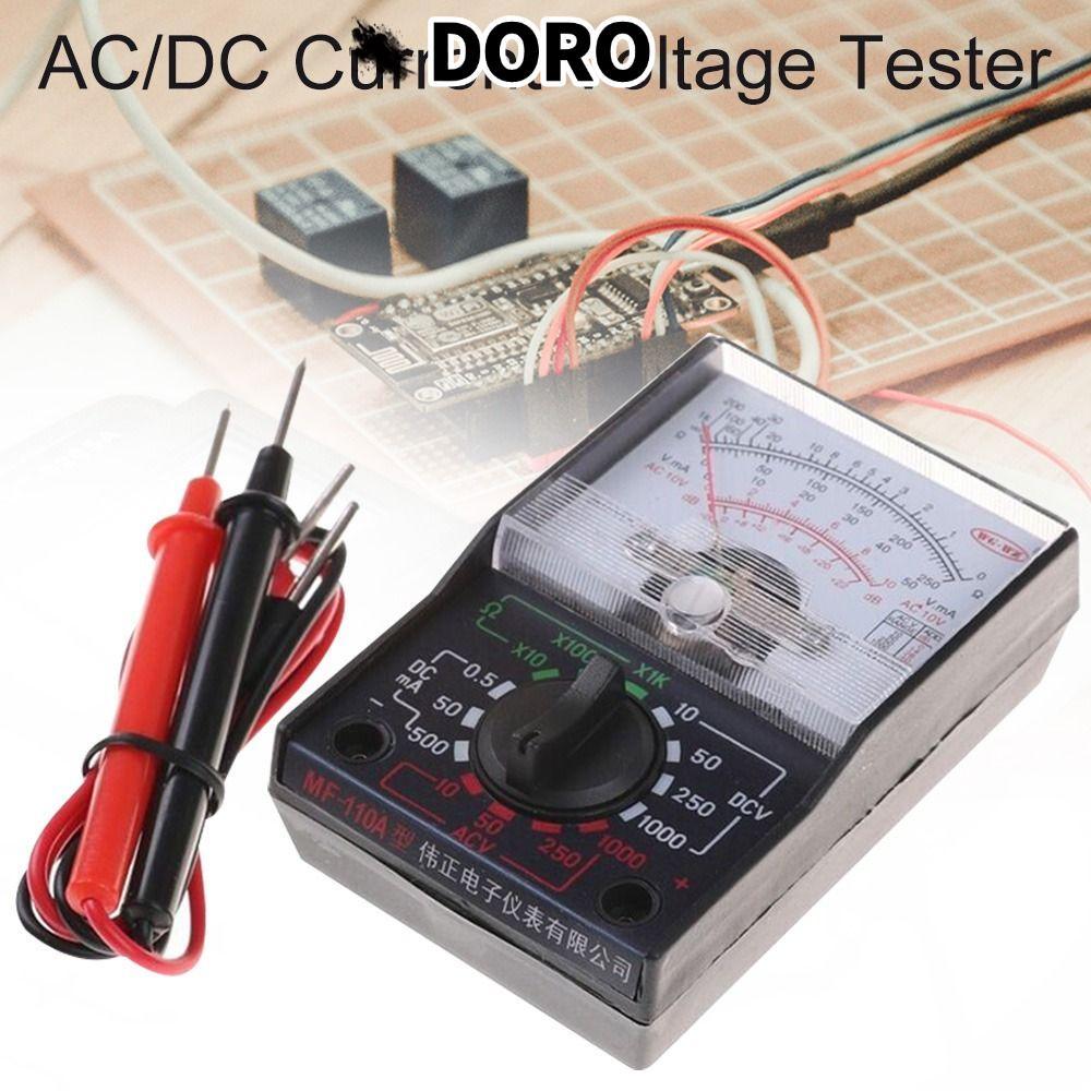 Máy kiểm tra điện áp dòng điện DORO AC / DC MF-110A Vôn kế con trỏ điện vạn năng