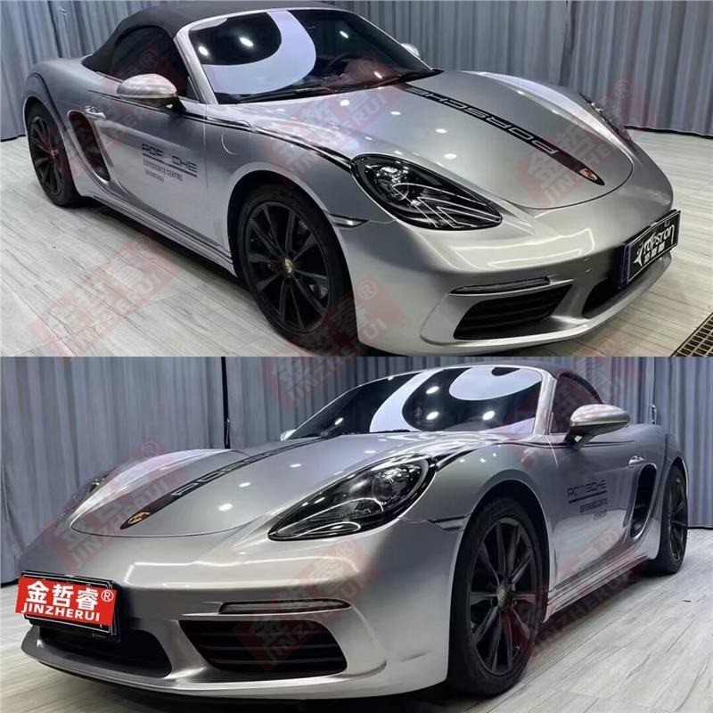 Thích hợp cho Porsche 718 Body Vòng hoa boxster cayman cayman Sửa đổi Nhãn dán xe trang trí Nhãn dán