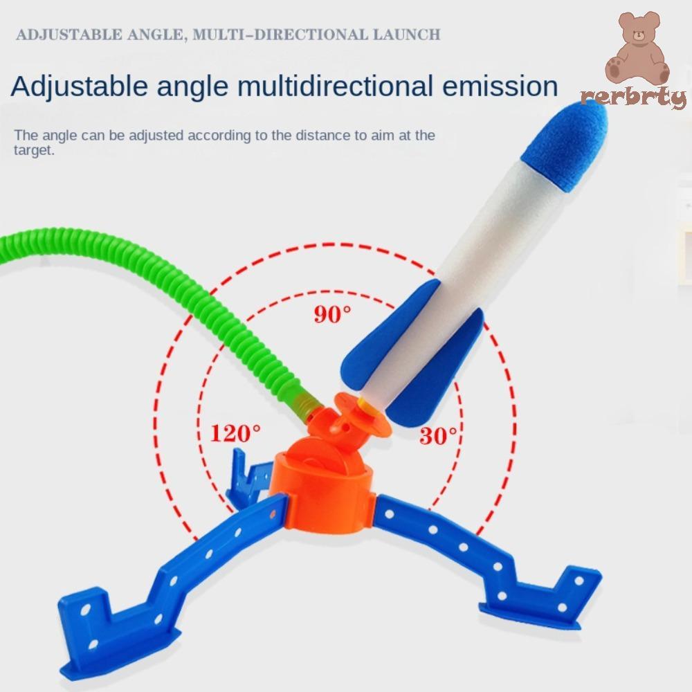 RERBRTY Foot Pedal Launcher Quà tặng an toàn 1 Bộ Air Rocket Launcher Đồ chơi thể thao Bộ đồ chơi tr