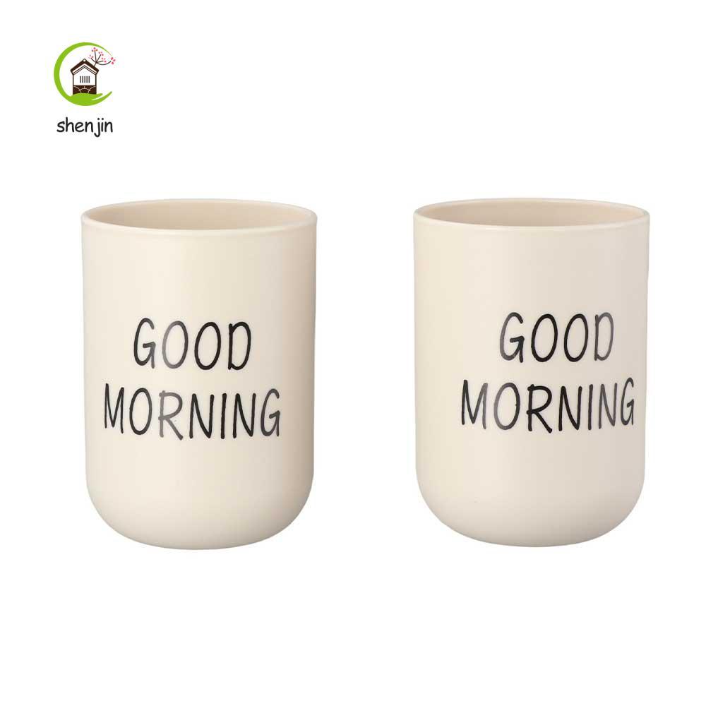 SHENJIN Cốc Giặt Nhựa Bàn Chải Đánh Răng Khỏe Mạnh Chịu Nhiệt Cốc Nhà Bếp Phong Cách Bắc Âu Di Động 