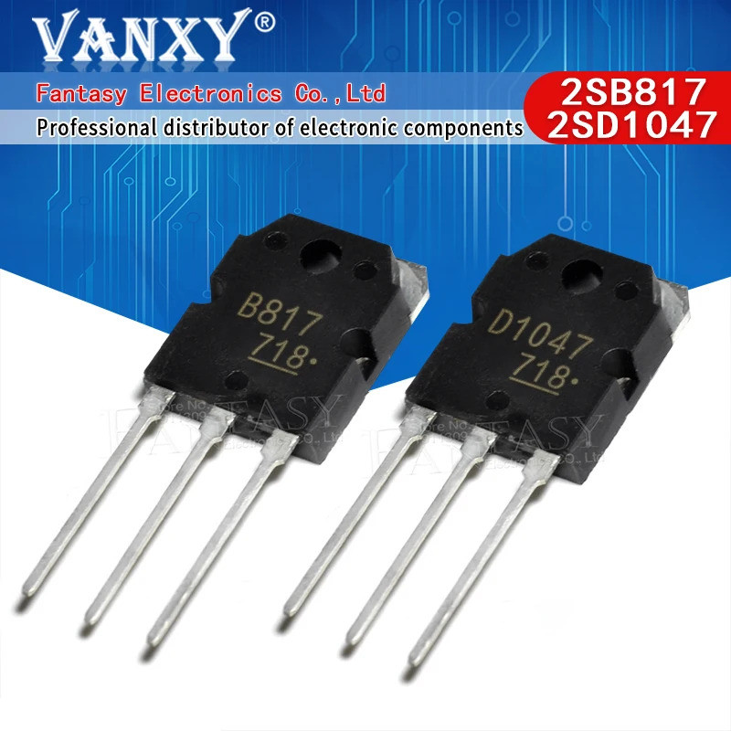 5 Cặp 2SB817 2SD1047 TO-3P (5 Chiếc B817 + 5 Chiếc D1047) TO3P