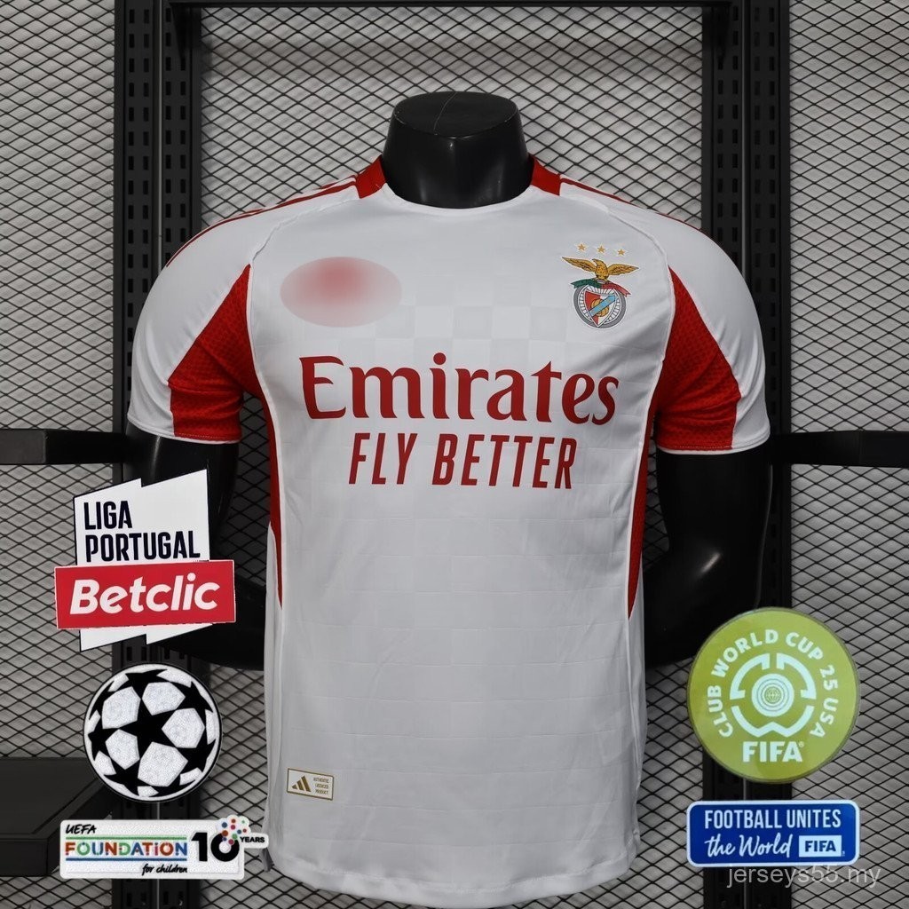 S-XXL 2526 mùa | Benfica xa | Áo đấu phiên bản người chơi tùy chỉnh được cá nhân hóa 。#FIFA Câu lạc 