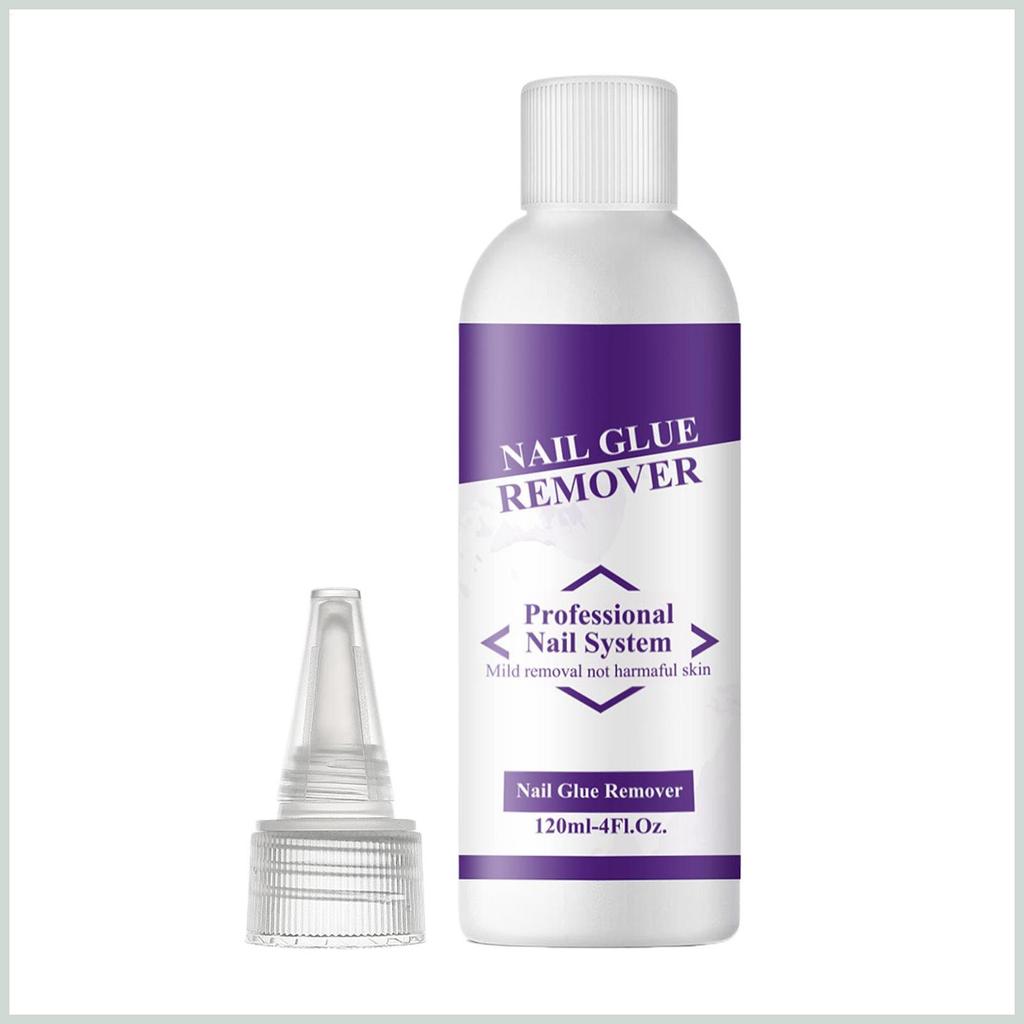 Press on Nail Remover Press on Nail Removal Liquid 120ml Làm sạch nhẹ nhàng Dụng cụ làm đẹp Dụng cụ 