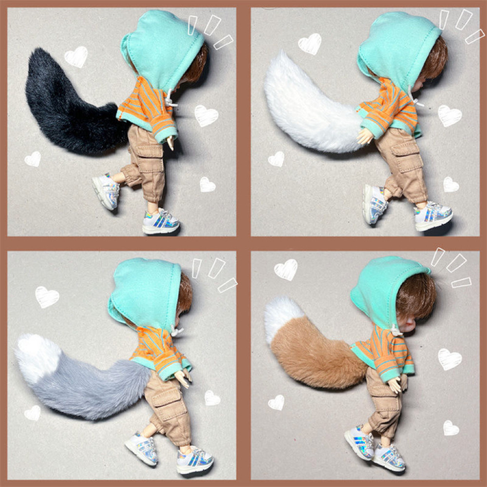 Ob11 Đuôi Cáo Đuôi Mèo Đuôi Động Vật Đuôi gsc Đất Sét Máy Cô Gái Jieyun p10 Ami ufbjd 12 Điểm Có Thể