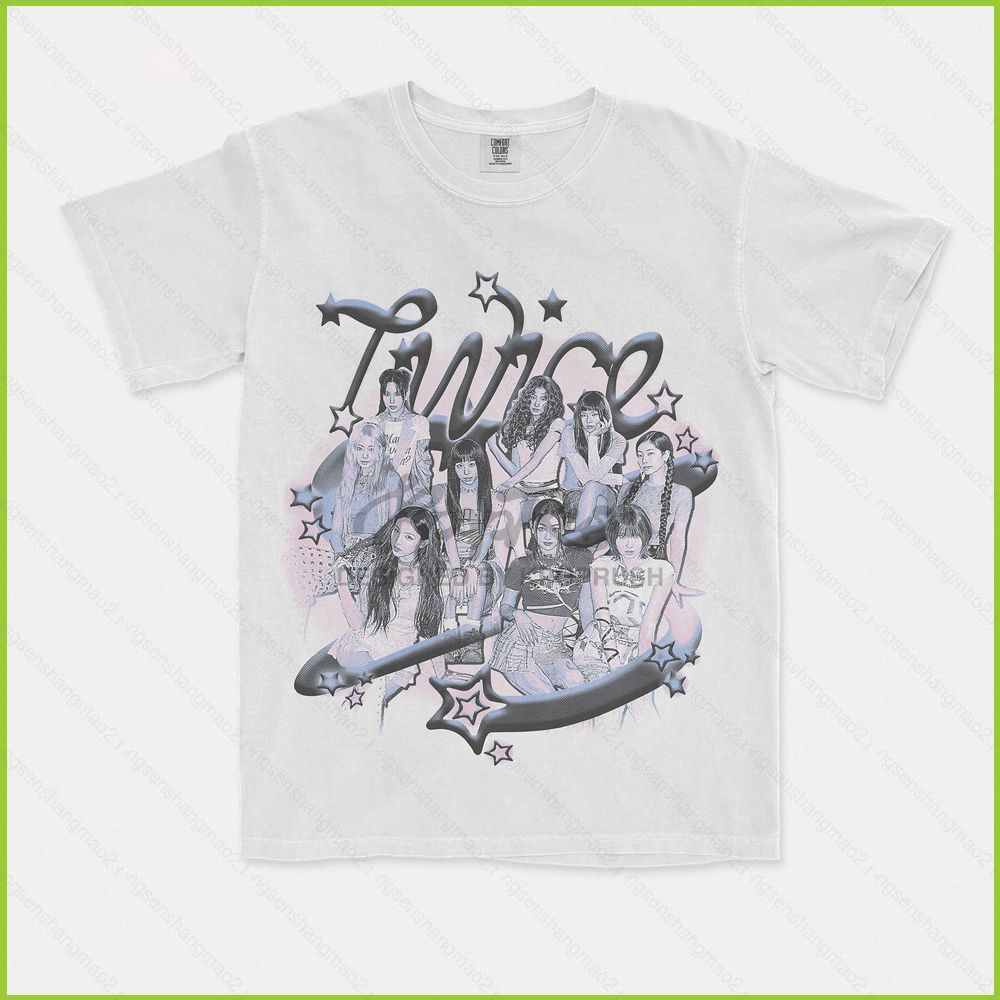 Áo thun TWICE - Thế Giới Tour với hình ảnh Nayeon, Jeongyeon, Momo và Sana