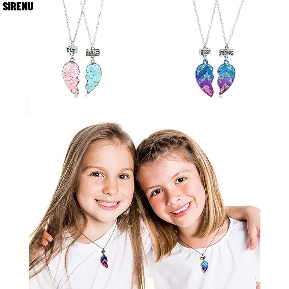SIRENU Bộ Dây Chuyền Cho Cặp Đôi, Quà Tặng Người Bạn Thân Thiết