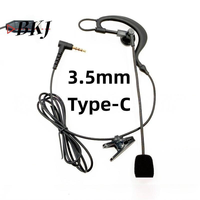 [KJ] Tai nghe trọng tài cho V6 Pro + Mũ bảo hiểm Bluetooth Intercom, 3,5mm / Type-C [Mới]