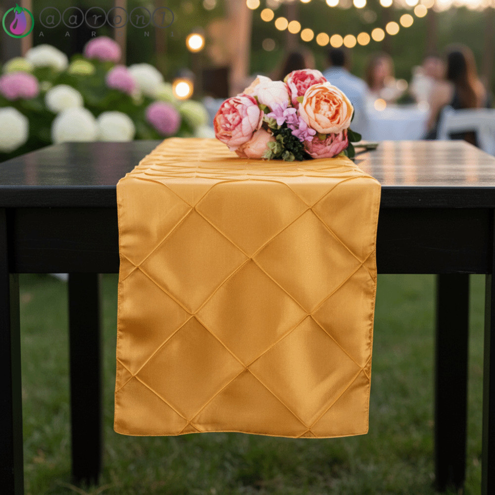 AARON1 Checkered Table Runner, Soft Minimalist Taffeta Table Runner, Modern 30 * 275CM Thanh Lịch Po