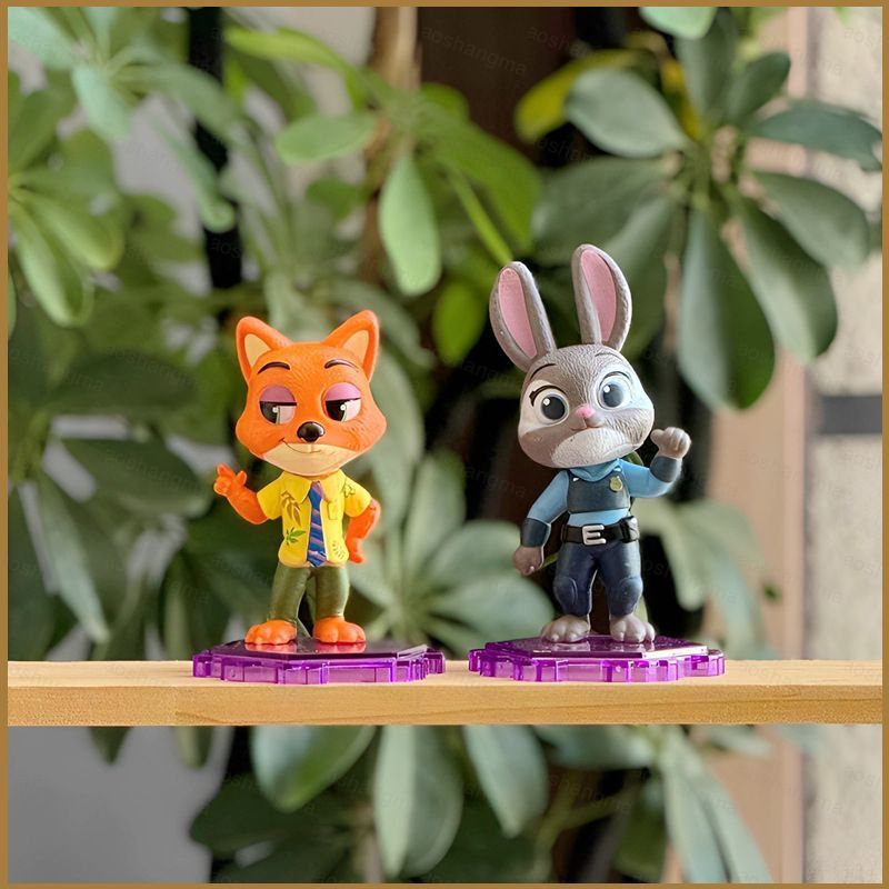 HK1 6 Cái / bộ Zootopia 2 Sĩ Quan Judy Nick FLSH Đồ Chơi Nhân Vật Mô Hình 9cm Hàng Hộp Bao Bì KH1