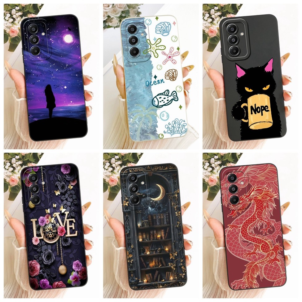 Ốp Lưng Samsung A17 4G SM-A175F Silicon Thời Trang Sang Trọng Thoáng Mát Kawaii Vỏ Sơn Dễ Thương Cho