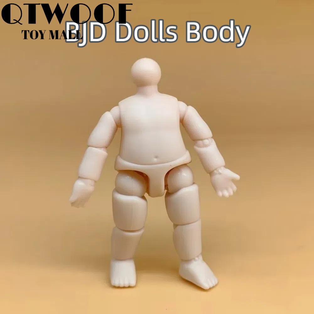 QTWOOF Hình Búp Bê, Búp Bê Anime Chiều Cao 3in 4in Búp Bê Cơ Thể, PVC Bền Nhiều Khớp Thân Búp Bê BJD