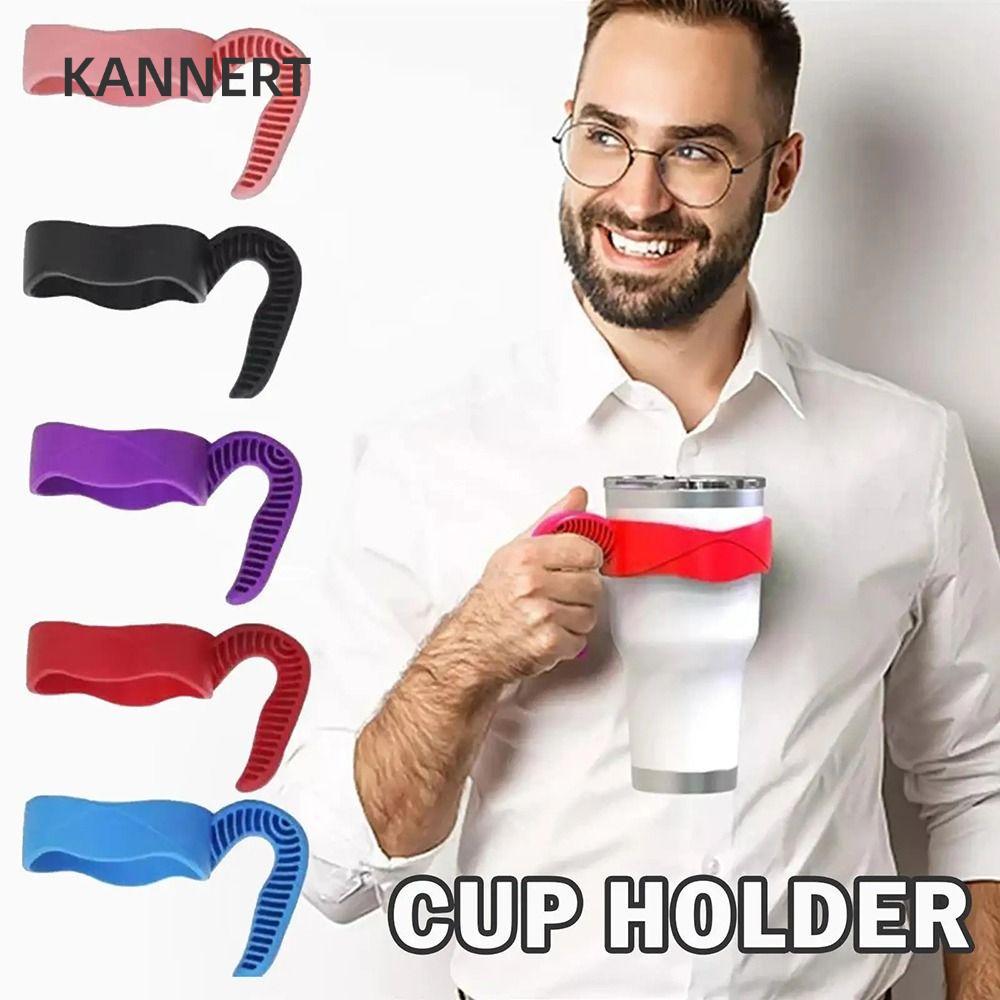 KANNERT 1 Tay Cầm Cốc Cốc Cốc, Đế Cốc 5 Màu Cốc Nước, Phụ Kiện Chai Drinkware Di Động Cốc Uống Giá Đ