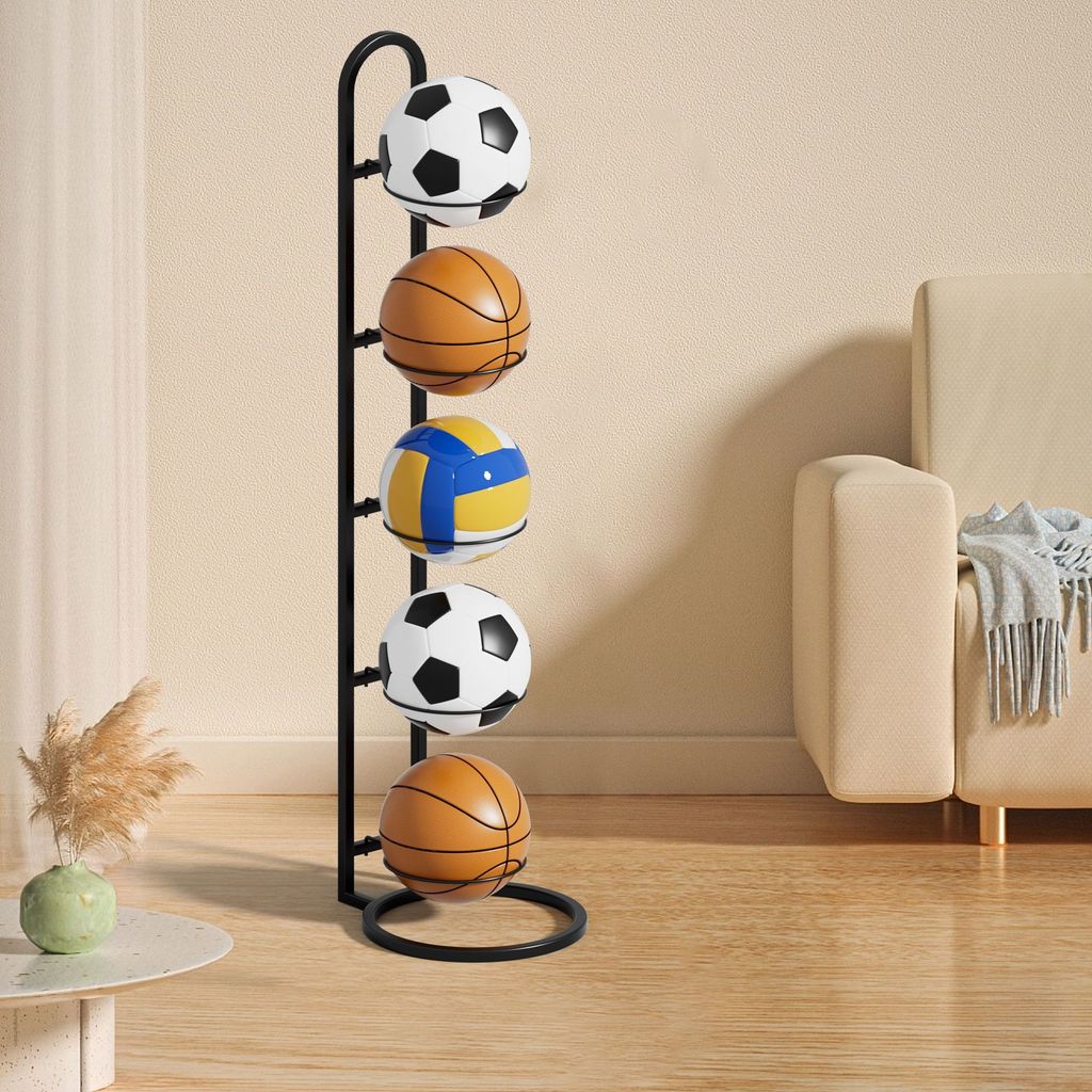 xinpin Basketball Rack Basketball Hoop Ball Storage Rack Children's Room Storage Rack Ball Rack Mult