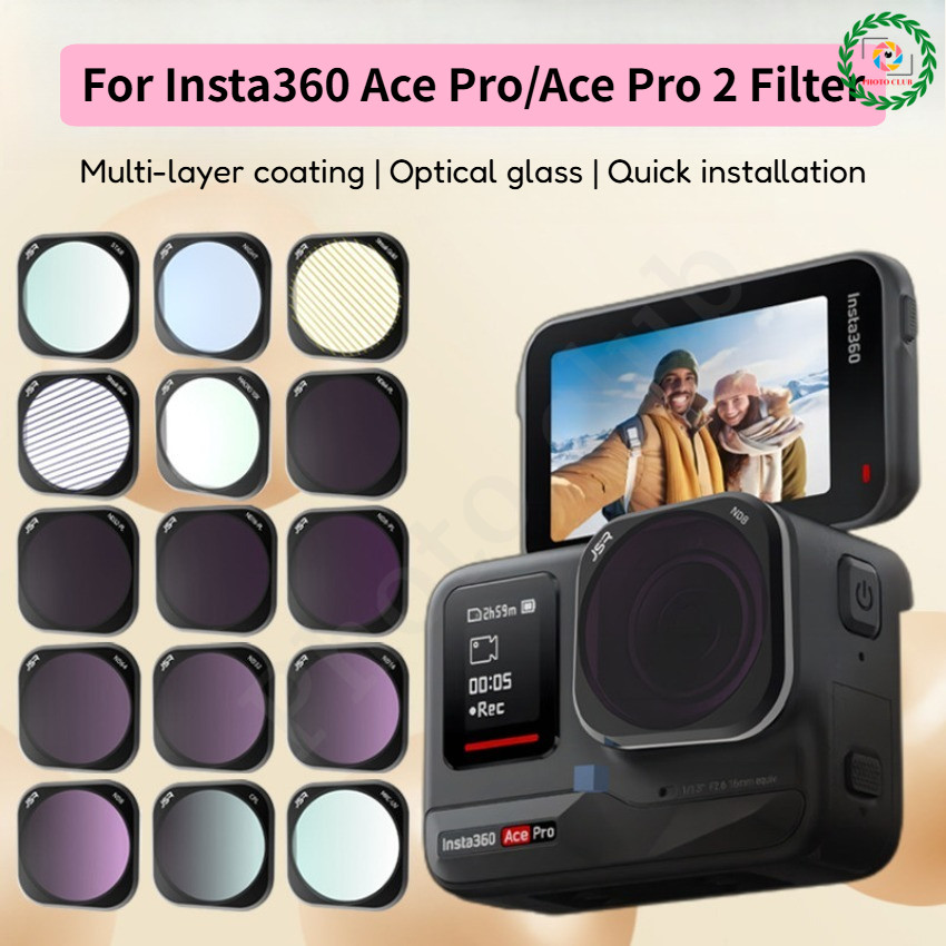 Dành Cho Insta360 Ace Pro 2 Bộ Lọc Ống Kính UV CPL ND 8 16 32 64 Macro Night Lens Cho Insta360 Ace P