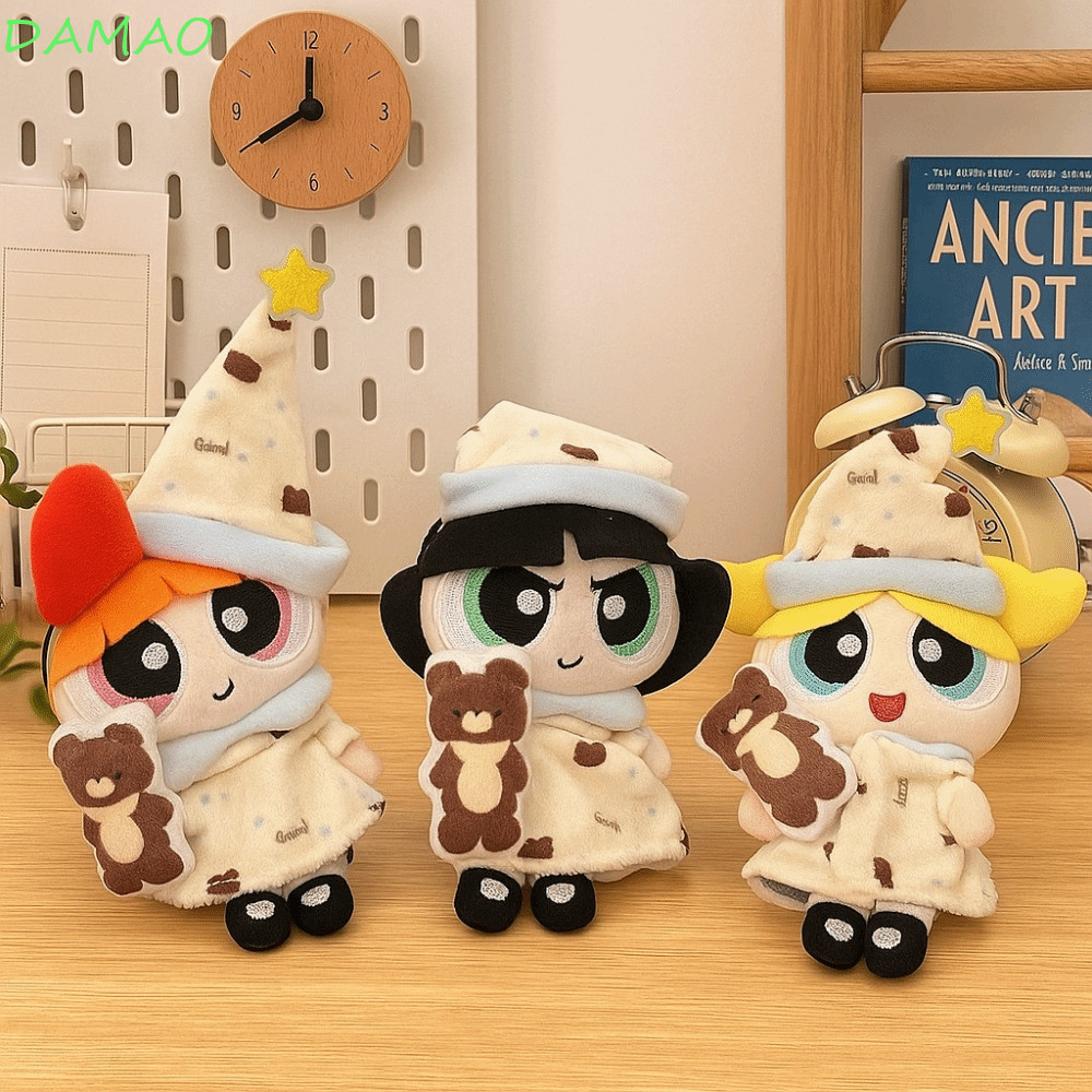 DAMAO Powerpuff Girls Doll, Series Collection Soft Powerpuff Girls Móc khóa sang trọng, Buttercup Th