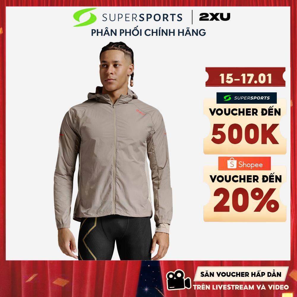 Áo Khoác Nam 2XU Aero Windbreaker - Xám - MR7208a-CAR/MNG