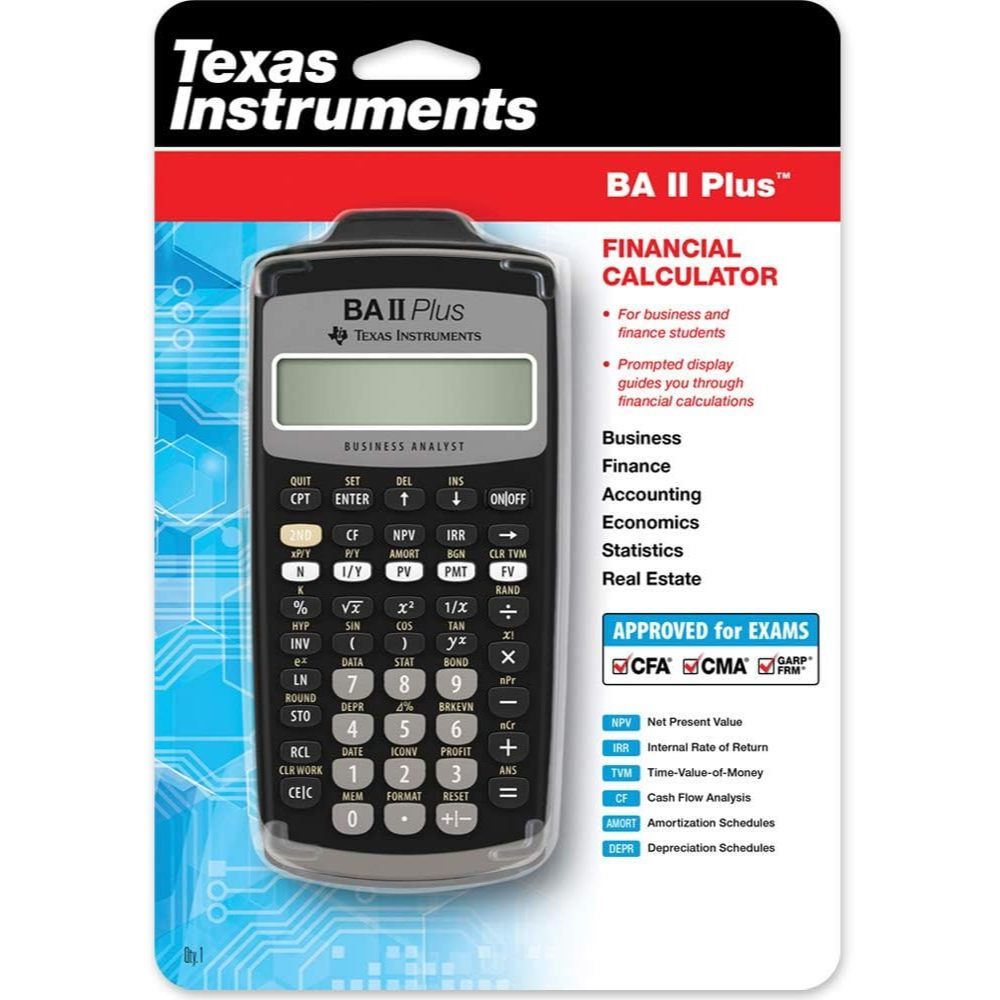 Máy tính Tài chính, CFA, FRM - Texas Instruments BA II Plus | BigBuy360 - bigbuy360.vn