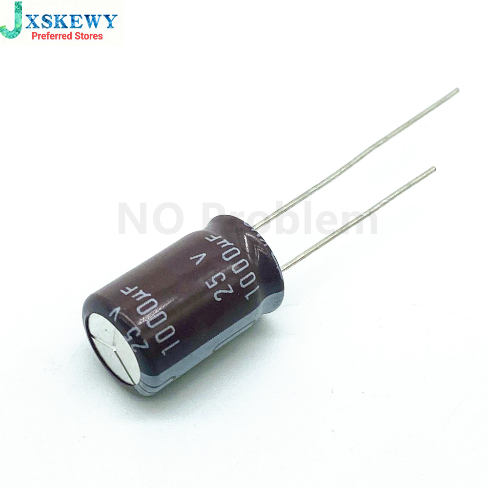 20 Chiếc Higt Chất Lượng 25V1000UF 10 * 16mm 1000UF 25V 10 * 16 Tụ Điện Phân 5%