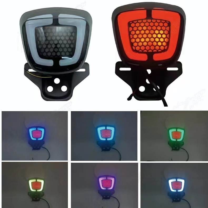 Đèn hậu sửa đổi xe máy Philippines CG125 Đèn hậu Nam Mỹ Bán chạy Đèn hậu xe máy