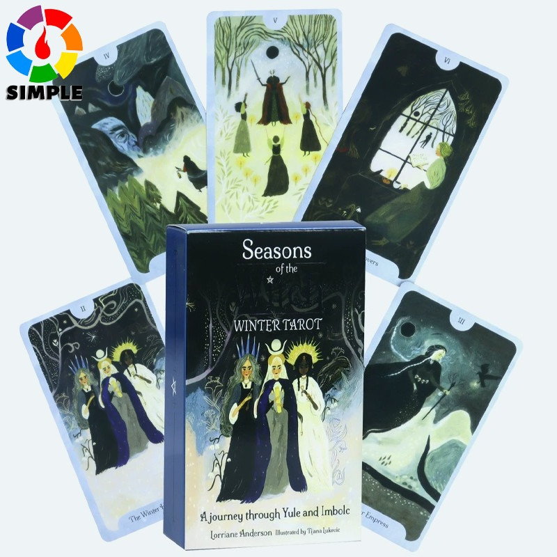 Seasons of The Witch: Winter Tarot Deck, A Journey Through Yule and Imbolc 78 Cards
