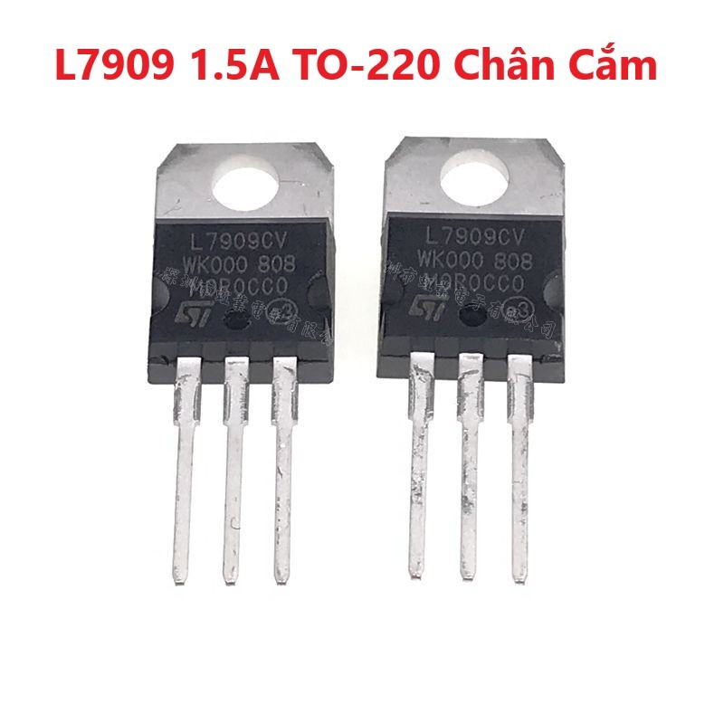 COMBO 3 CON IC Ổn Áp Nguồn Âm 9V 7909 L7909 L7909CV LM7909 7909CV 1.5A TO-220 Chân Cắm
