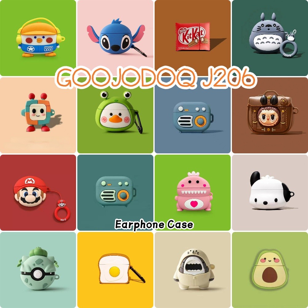 Dành Cho GOOJODOQ J206 Ốp Lưng Hoạt Hình Hợp Thời Trang Series Vỏ Tai Nghe Silicon Mềm Vỏ NO.5