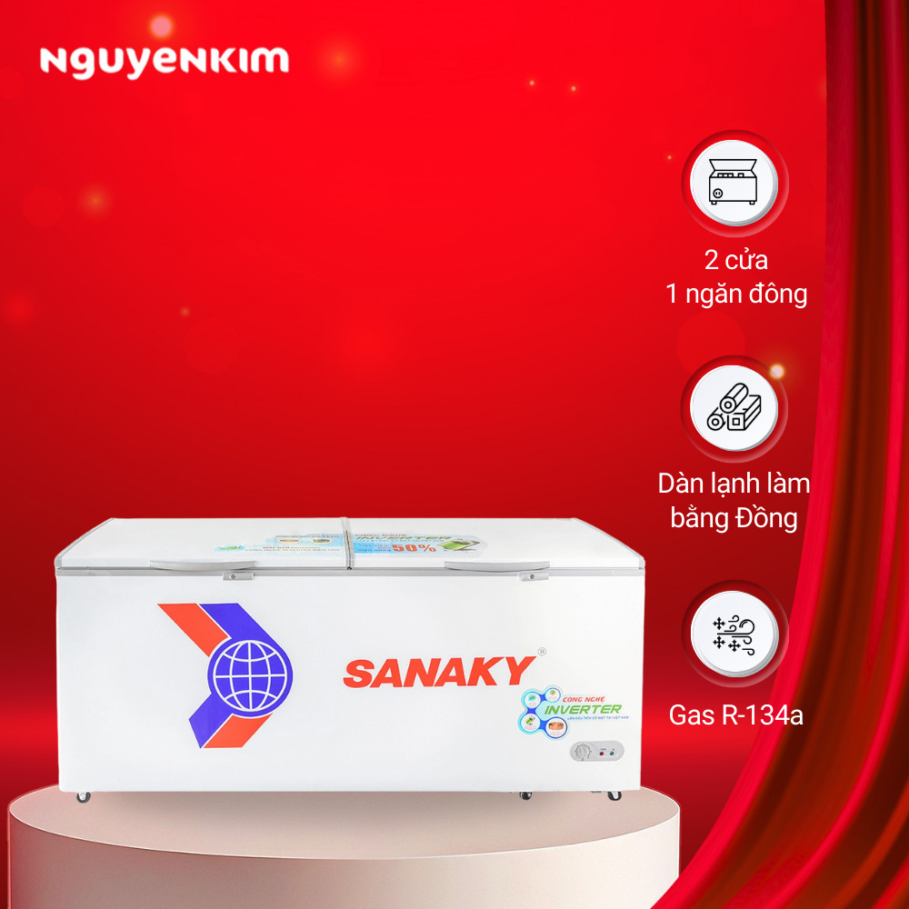 Tủ đông Sanaky Inverter 761 lít VH-8699HY3