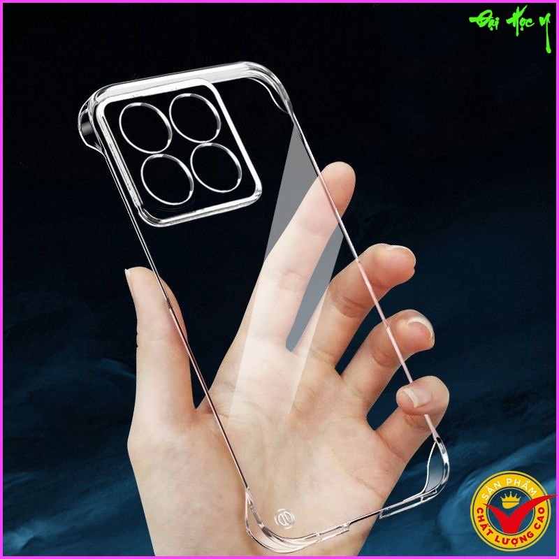 Ốp lưng cứng trong suốt không viền xiaomi Mi 12/12x/12s/  Mi 12Ultra/12s Ultra/ Mi 12Pro/12s Pro  si