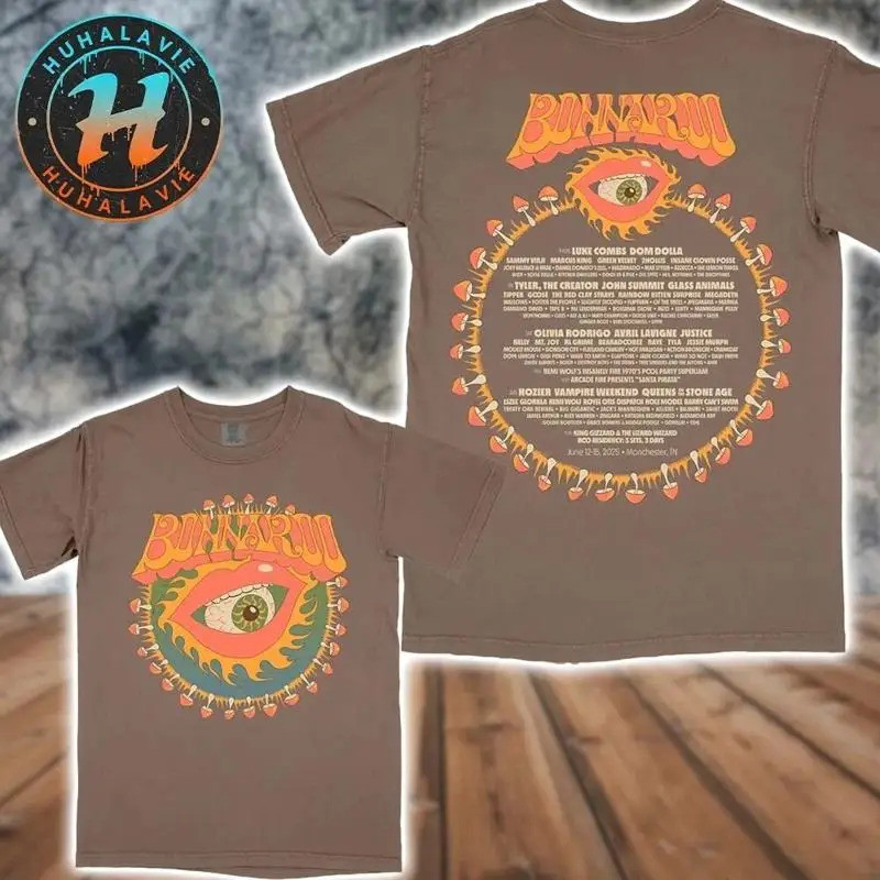 Bonnaroo Mouth Eye Lineup Music And Art Festival June 12-15 Fan Club Áo thun