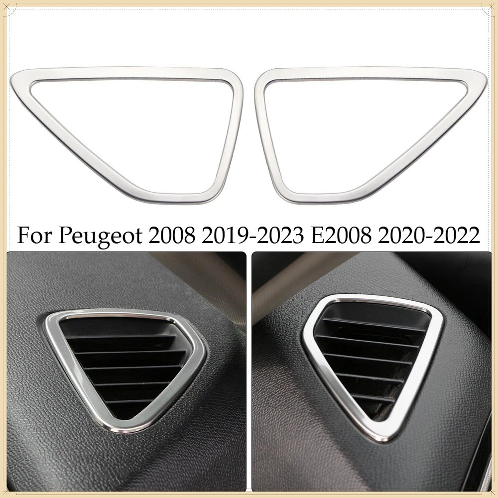 Ô Tô Điều Hòa Lỗ Thông Hơi Bao Miếng Dán Viền Cho Xe Đạp Peugeot 2008 2019-2021 2022 2023 E2008 2020