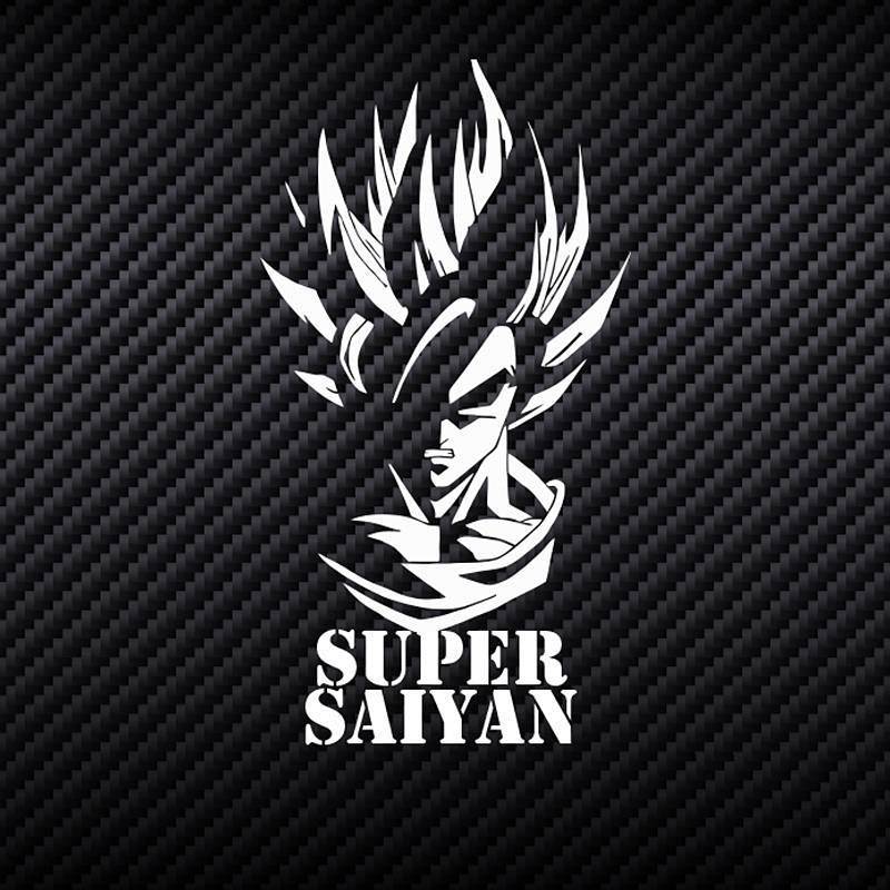 Dragon Ball Z Movie Dragon Ball Monochrome Hollow Reflective Window Automobile Sticker Notebook Lugg