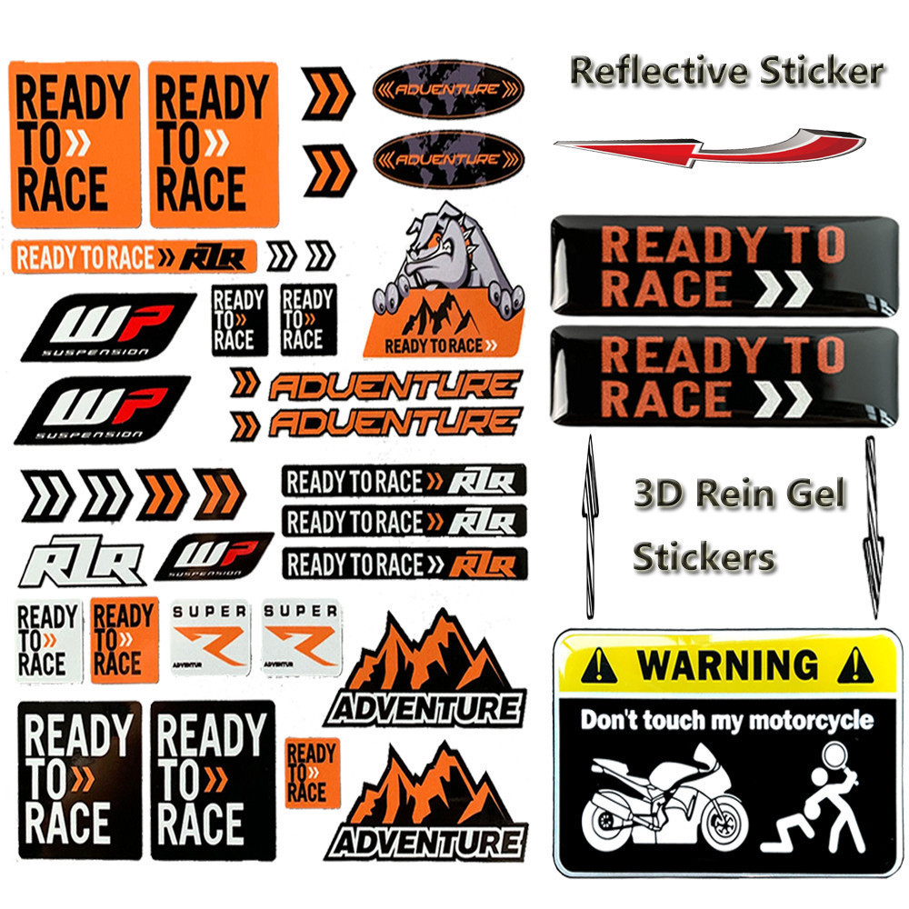 Phản Quang Xe Máy Miếng Dán Sẵn Sàng Đua Xe Tăng Hộp Decal Cho KTM Duke 125 200 390 690 990 1290 Adv