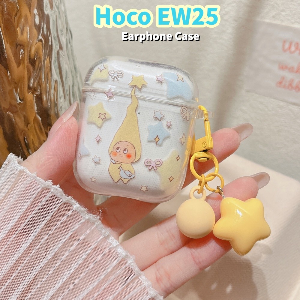 [Phổ biến] Dành cho hộp đựng tai nghe Hoco EW25 Vỏ silicon mềm hoạt hình cổ điển DIY