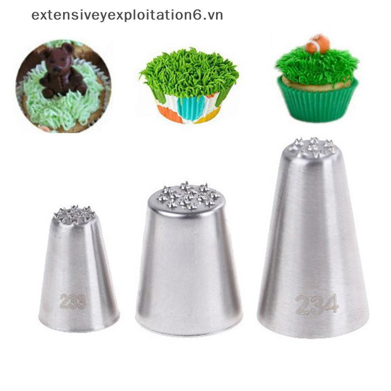 # expen # Grass Baking Decorating Cupcake Cake Icing Piping Nozzles Tips Pastry Tool.