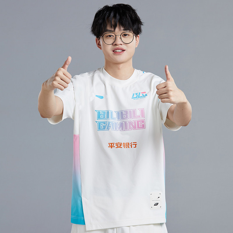 S13 World Series BLG Đồng phục đội LPL Team Bin Out Overcoming Xun Hàng hóa Áo thun ngắn tay Nam