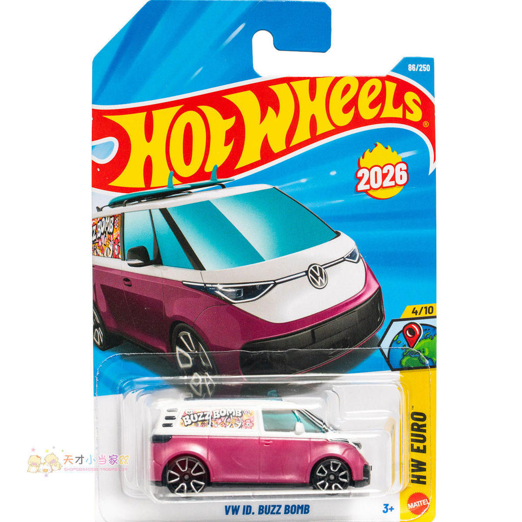 Không. 86 VW ID.BUZZ BOMB Volkswagen Tím Hot Wheels HW EURO Series 26D26E