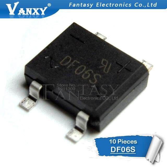 10 CÁI DF06S SMD 4 feet DF06S SOP-4 DF06 chỉnh lưu cầu chỉnh lưu chính hãng đích thực