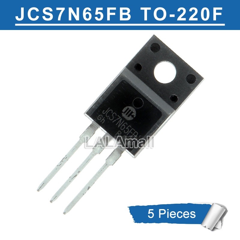 5 chiếc JCS7N65FB TO-220F JCS7N65 7N65 TO220F 7A / 650V MOSFET Transistor mới nguyên bản