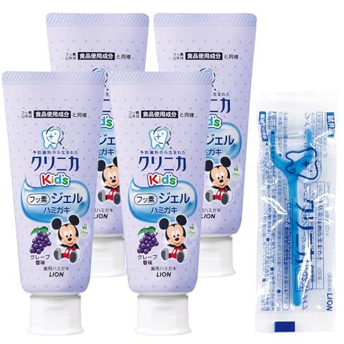 [Amazon.co.jp độc quyền] [Sản phẩm y tế] Clinica Kid's Gel Hamigaki Grape 60g 4 gói + chỉ nha khoa