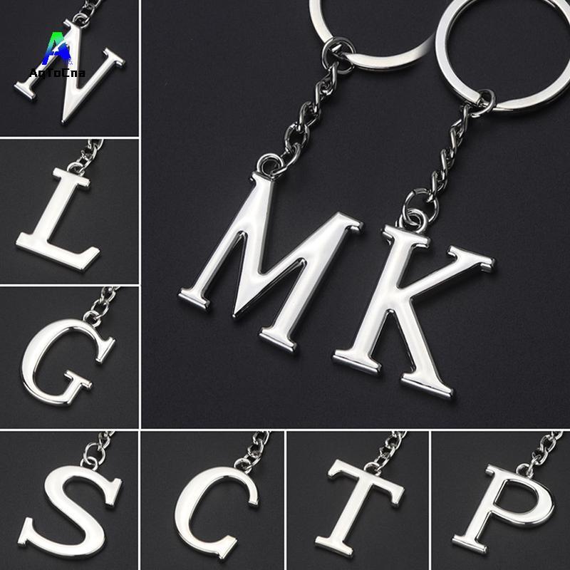 (AqToCna) Mặt dây chuyền bảng chữ cái sáng tạo Thời trang 26 chữ cái Bảng chữ cái Bảng chữ cái Ban đ