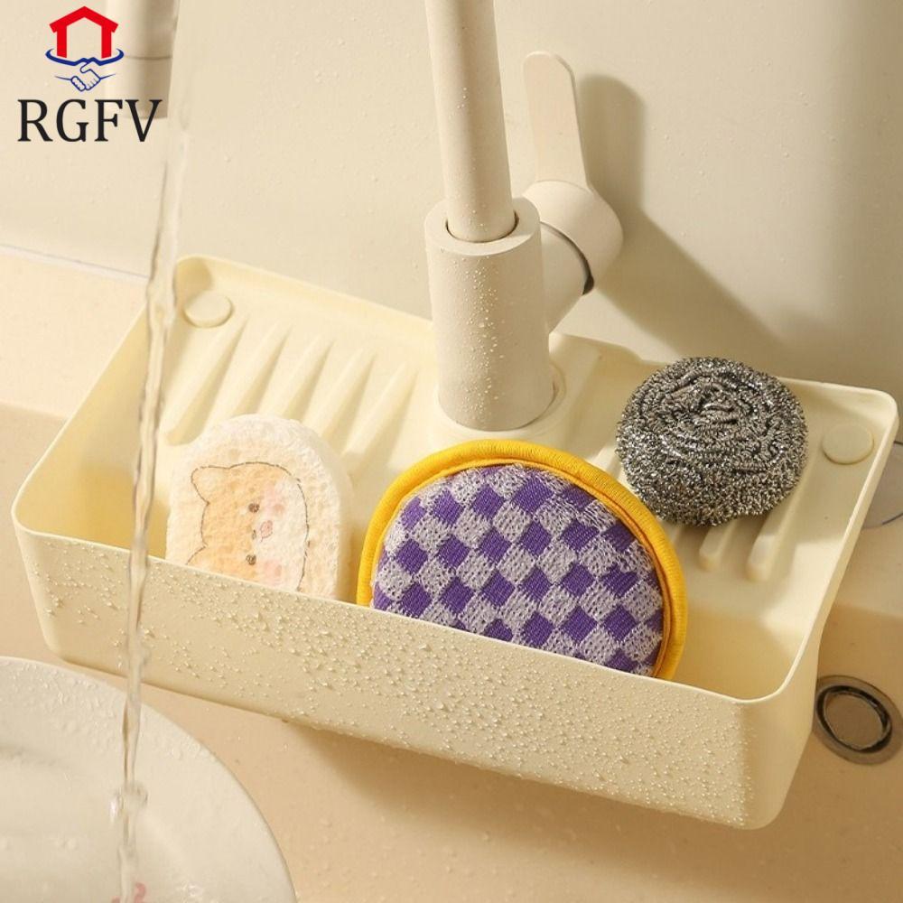 Giá để đồ thoát nước vòi RGFV, Giá thoát nước bồn rửa chống trượt, Thiết kế thoát nước rỗng đa năng 