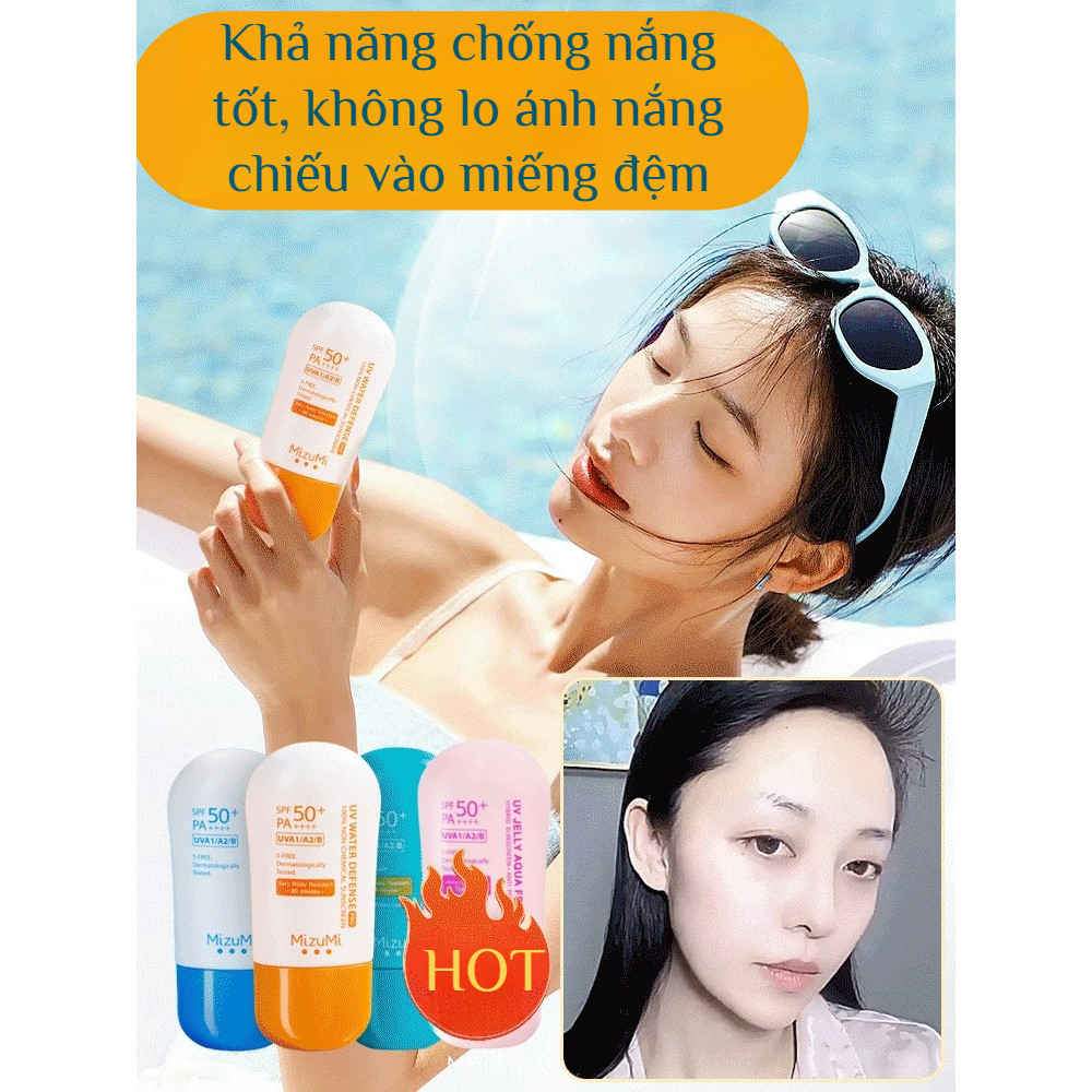 【Kiềm Dầu Bền Lâu】SL-mizumi Kem Chống Nắng Thể Thao Trắng Da Che Khuyết Điểm Chống Thấm Mồ Hôi Kem C