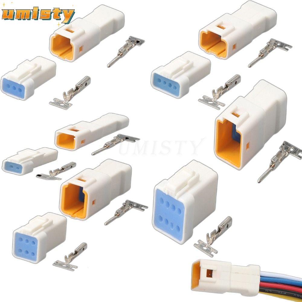UMISTY JST JWPF Nam Nữ Mông Cắm, 2 3 4 6 8 pin JST JWPF Loại Đầu nối cáp chống nước ô tô, Phụ kiện ô