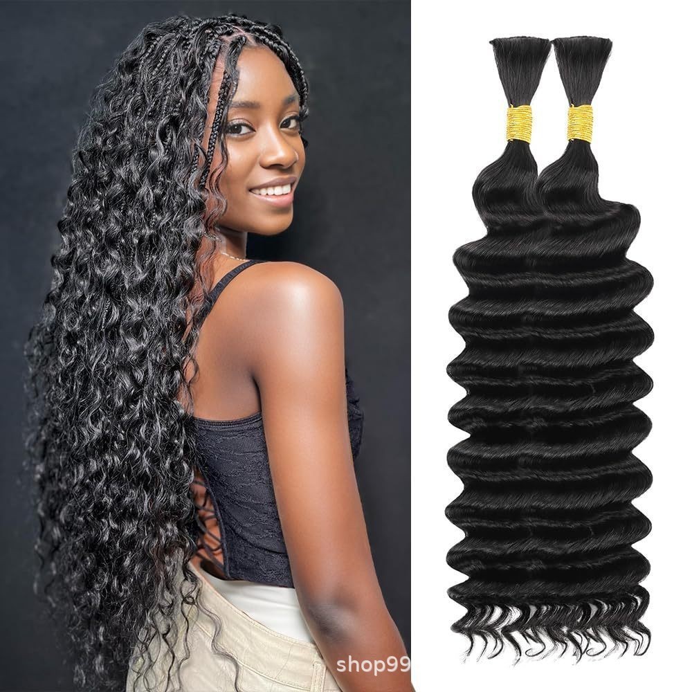 16-24 inch Tóc Nối Bohemian với Sóng Bện Sâu - Phù Hợp Style Bohemian