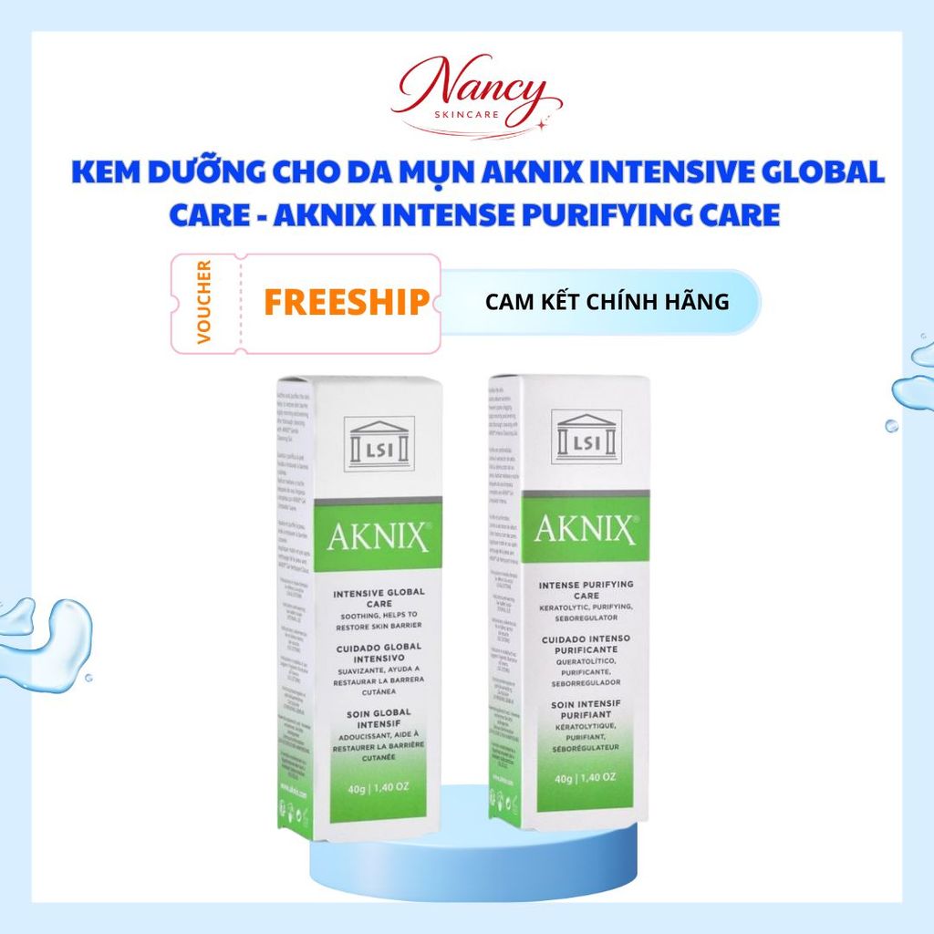 [Hàng công ty] Kem dưỡng Cho Da Mụn Aknix Intensive Global Care - Aknix Intense Purifying Care 40g