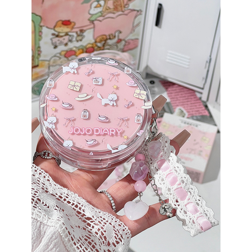 JOJO DIARY / Jiujiu DIARY Phim Hoạt Hình Hàn Quốc Mèo Dưỡng Ẩm Chống Dính Bột Kem Đệm Da BB Cream Li